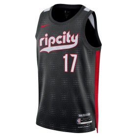 Dres Portland Trail Blazers Shaedon Sharpe Nike 2024-25 City Edition Crno Swingman